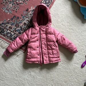 Okie Dokie Pink Hooded Puffer Jacket